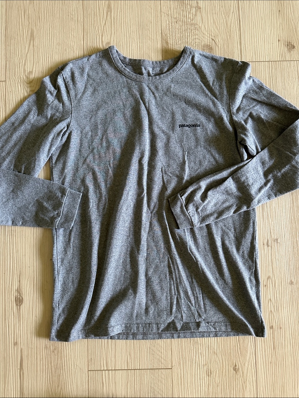 Patagonia Long-Sleeve Crew Tee in Heather Gray